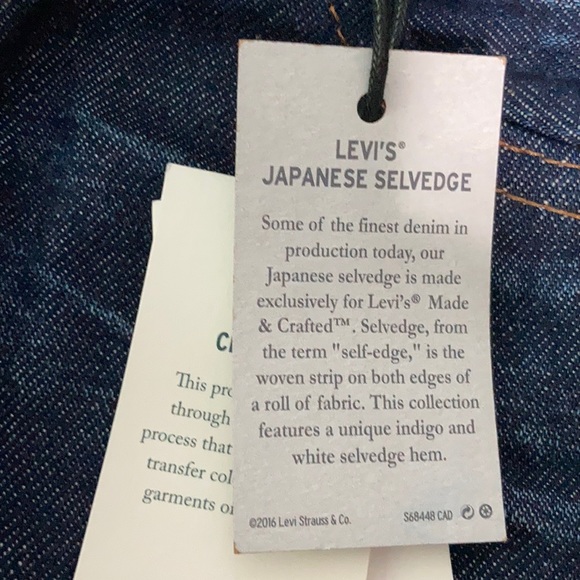 ⭐️Levi Draft Wide Taper Japanese Cone Denim Jeans - Picture 13 of 15